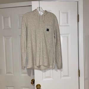 RVCA, mens large, hoodie, cream